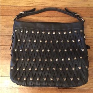Faux Leather Studded Purse